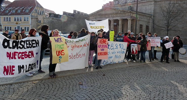Bild: Demo im Kreistag