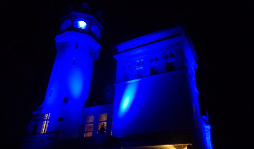 Bild: Spektakul&auml;re Illumination gestern Abend zur Ausstellungser&ouml;fnung