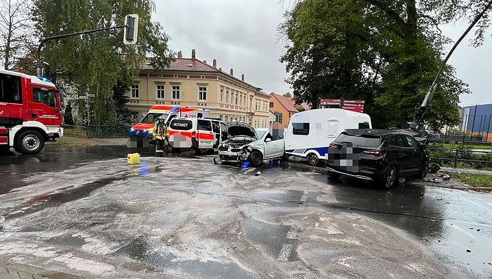 Bild: Unfall heute Nachmittag in Bad Langensalza