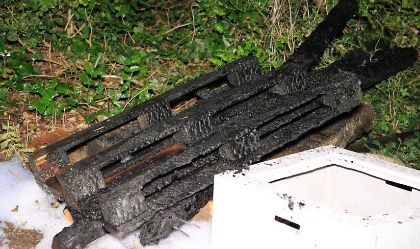 Bild: Gartenlaubenbrand letzte Nacht in Nordhausen
