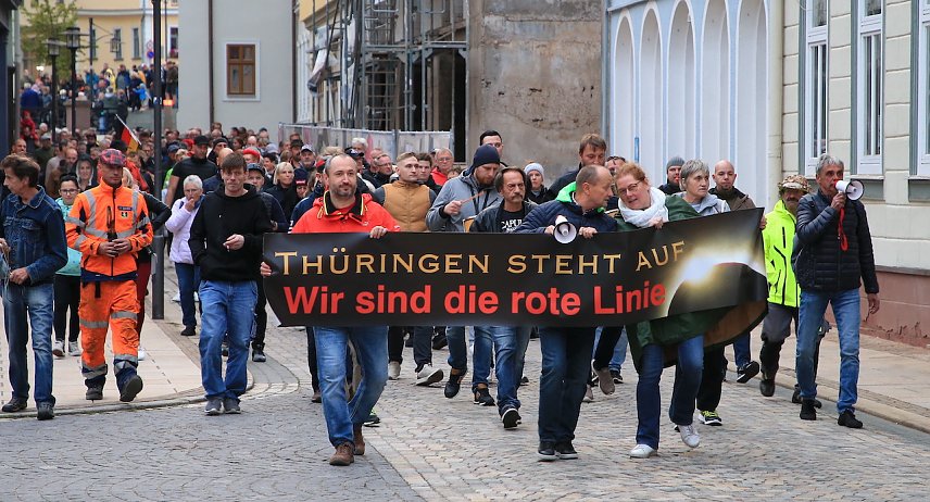 Bild: Montagsmarsch in Sondershausen
