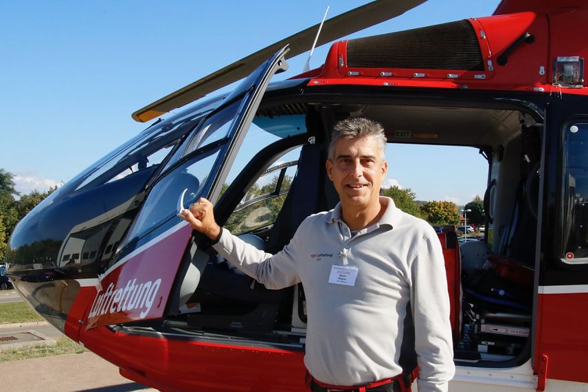 Bild: Fliegt seit 2003 mit Christoph 37 - Pilot Martin Wagner