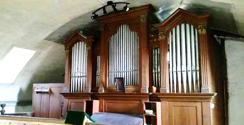 Bild: Restaurierte Orgel in Bellstedt