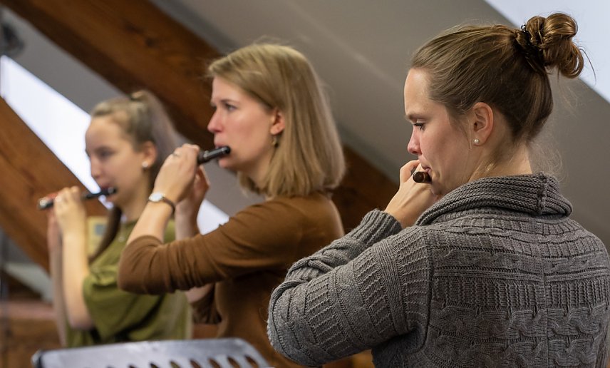Bild: Piccolofl&ouml;tenkurs bei der Landesmusikakademie Sondershausen