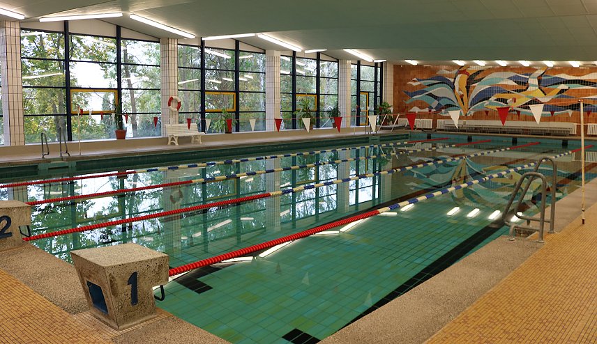 Bild: Die Schwimmhalle in Sollstedt