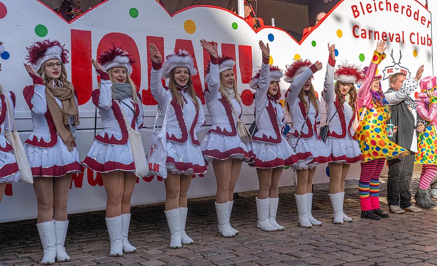Bild: Der Bleicher&ouml;der Carneval Club l&auml;utete die Saison ein