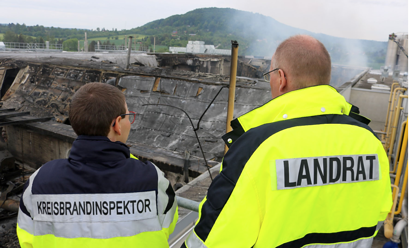 Bild: Geh&ouml;rte zu den schwersten Stunden des Jahres: der B&auml;ckerei-Gro&szlig;brand in Bleicherode