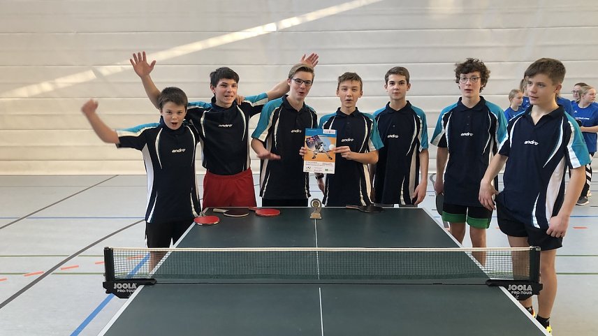 Bild: So sehen Sieger aus: Sch&uuml;ler des Schillergymnasiums