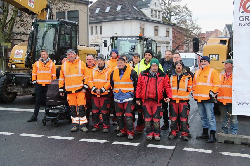Bild: Das Team von Granitbau Nordhausen hatte dreieinhalb Jahre lang alle H&auml;nde voll zu tun