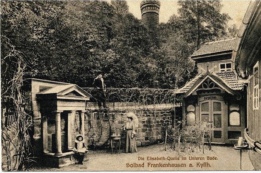 Bild: Die Elisabethquelle im Unteren Bade, Solbad Frankenhausen a. Kyffh. 