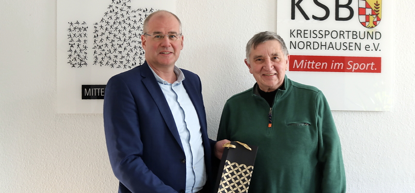 Bild: Klaus K&ouml;rber hat die h&ouml;chste Auszeichnung im Th&uuml;ringer Sport erhalten