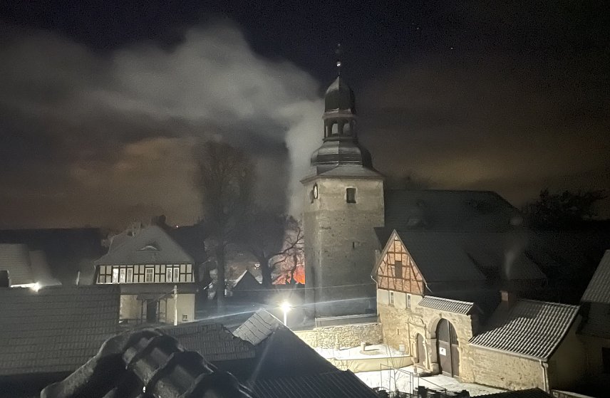 Bild: Brand in Niederb&ouml;sa