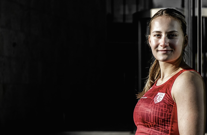 Bild: Lokalmatadorin Chantal Rimke (LC Jena) freut sich auf ihr Heimspiel