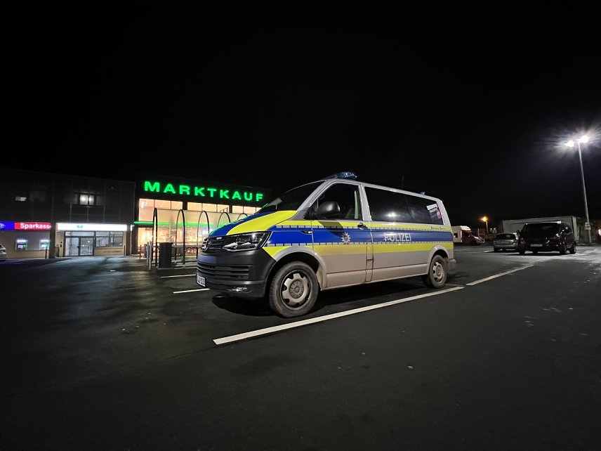 Bild: Polizeieinsatz am Marktkauf