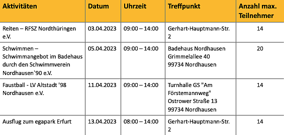 Bild: Ferienangebot