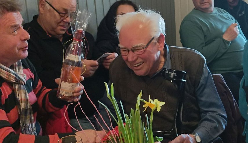 Bild: Der Kleing&auml;rtner mit Herz und Seele, Siegfried Schiebel, wurde nach 58 Jahren verabschiedet