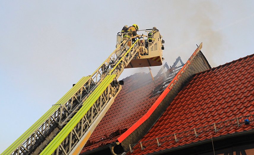Bild: Brand letzte Nacht in Heringen