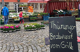 Bild: Wurstmarkt in Nordhausen
