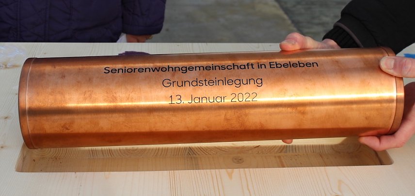 Bild: Grundsteinlegung in Ebeleben