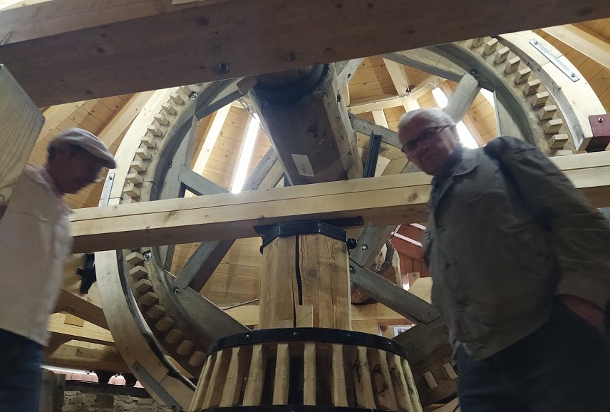 Bild: Im Innern der Turmwindm&uuml;hle in Immenrode