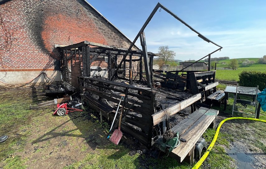 Bild: Brand in Niedersachswerefen