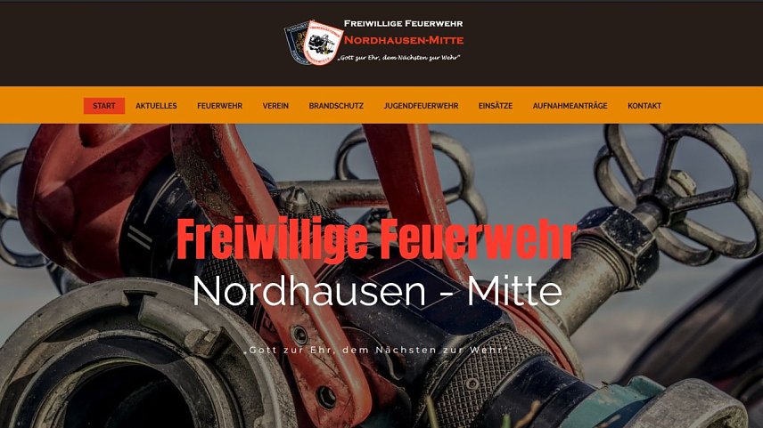 Bild: Der Internetauftritt der Freiwilligen Feuerwehr Mitte ist wieder erreichbar