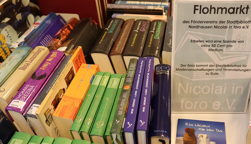 Bild: Wieder B&uuml;cherflohmarkt in Nordhausen am Samstag