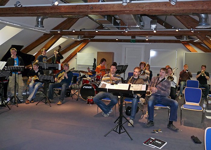 Bild: Landesjugendbigband probt