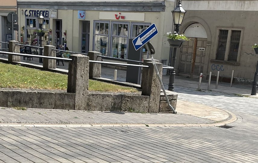 Bild: Unfallstelle in M&uuml;hlhausen