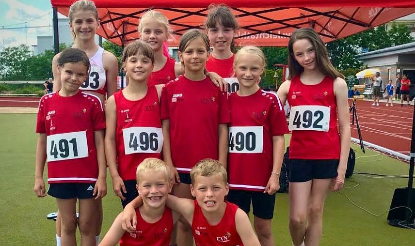Bild: Erfolgreiche Nordh&auml;user Leichtathleten