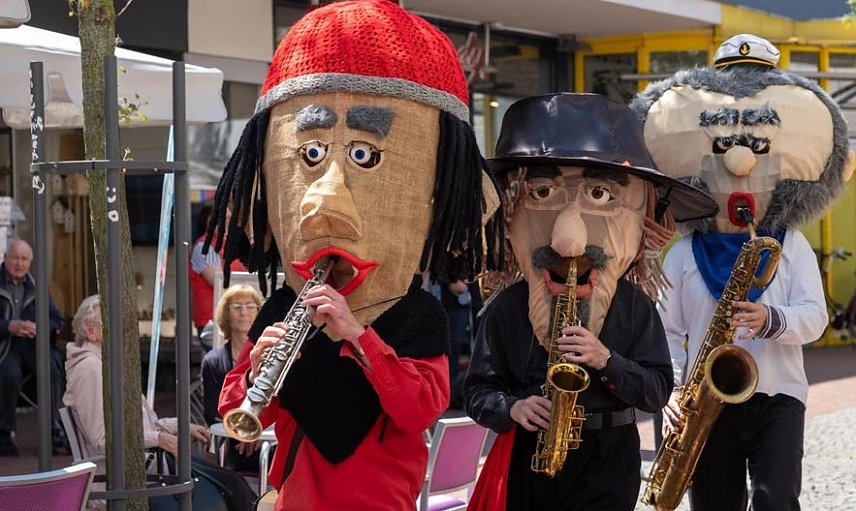 Bild: Die Sax-Puppets werden am 14. Juli im Arboretum erwartet