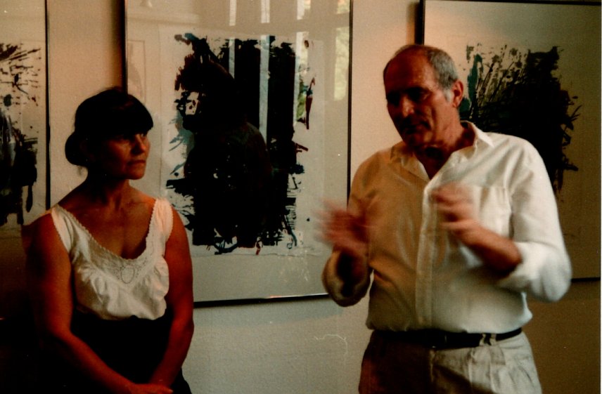 Bild: Jutta und Heinz Scharr in der Klostergalerie Utterode