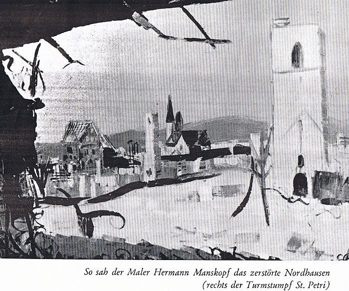 Bild: Zerst&ouml;rtes Nordhausen