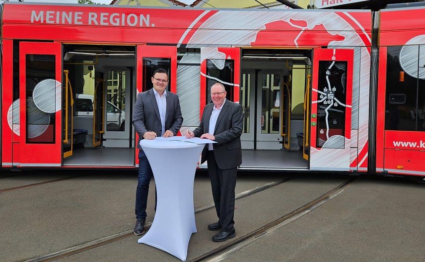 Bild: Partnerschaft besiegelt: Verkehrsbetriebe Nordhausen und Hochschule Nordhausen unterzeichnen Kooperationsvertrag 