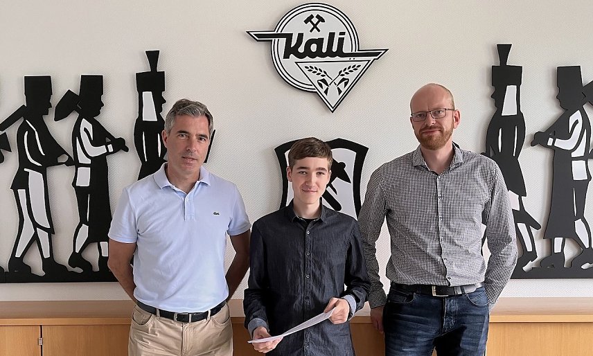 Bild: Dr. Sebastian L&uuml;ning, Valentin K&ouml;the und Robert Quensel (v.l.)