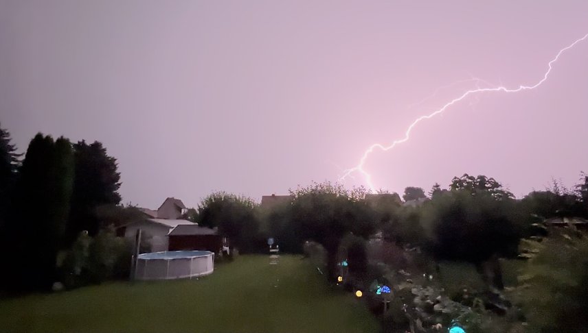 Bild: Gewitter gestern Abend