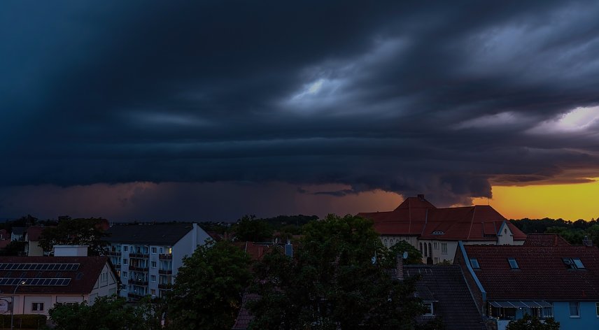 Bild: Gewitterstimmung gestern Abend