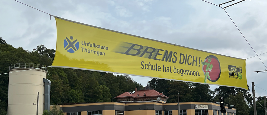 Bild: Die Aktion sicherer Schulweg wird Verkehrsteilnehmer ab Montag wieder auf den Beginn des Schuljahres aufmerksam machen
