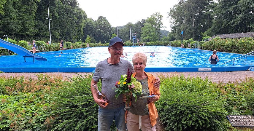 Bild: Schon 10.000 Besucher z&auml;hlte das Freibad in diesem Jahr