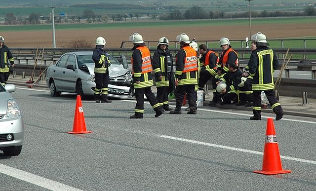 Bild: Crah auf der Autobahn