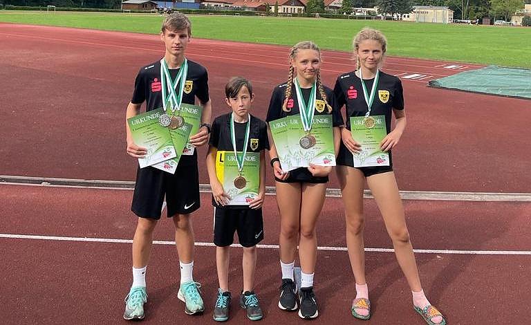 Bild: Erfolgreiche Nordh&auml;user Athleten in Bernburg