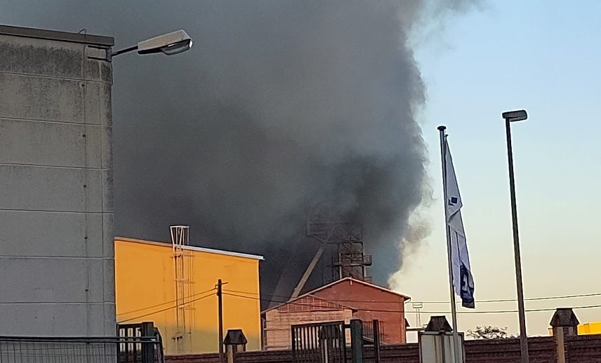 Bild: Feuer in der Deusa in Bleicherode