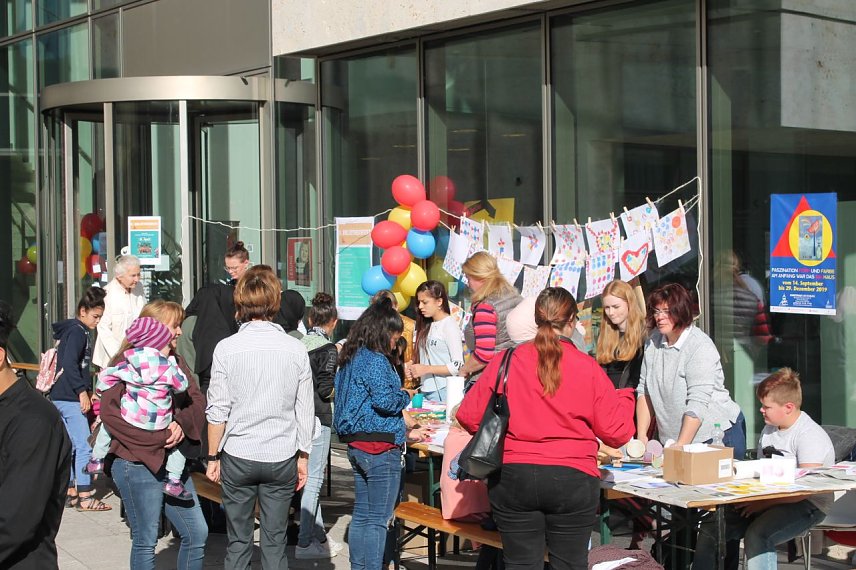 Bild: An der Bibliothek will man wie in 2019 wieder feiern