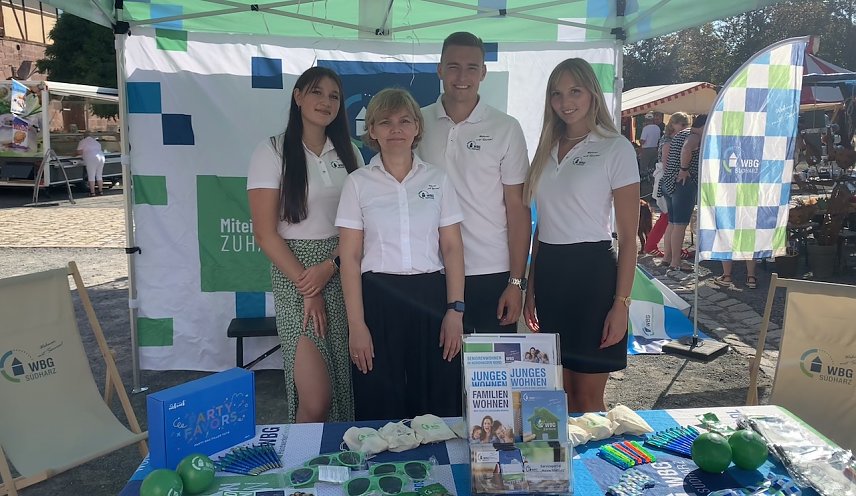 Bild: WBG-Stand zum Nachbarschaftsfest in Heringen