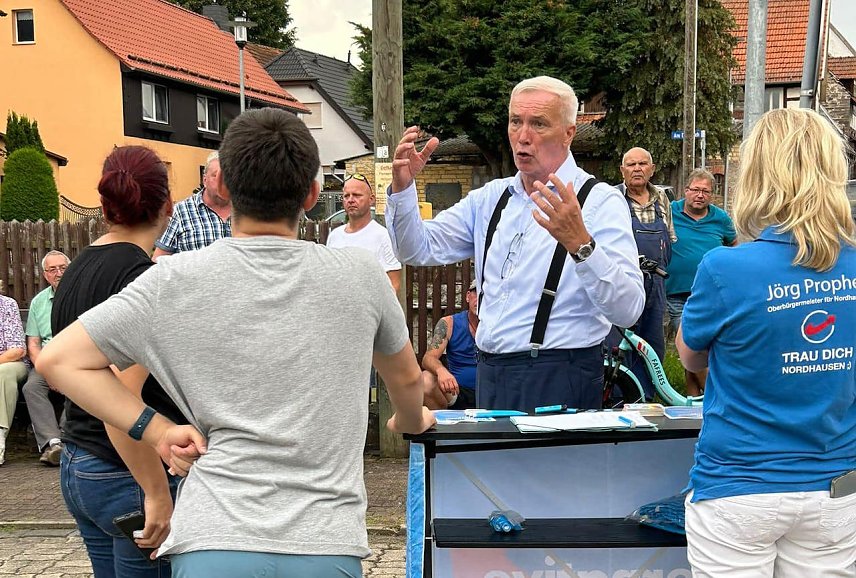 Bild: Der AfD-Kandidat J&ouml;rg Prophet sieht sich medialen Angriffen ausgesetzt