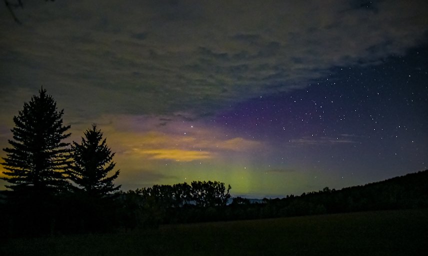 Bild: Phantastische Aufnahme der gestrigen Nordlichter