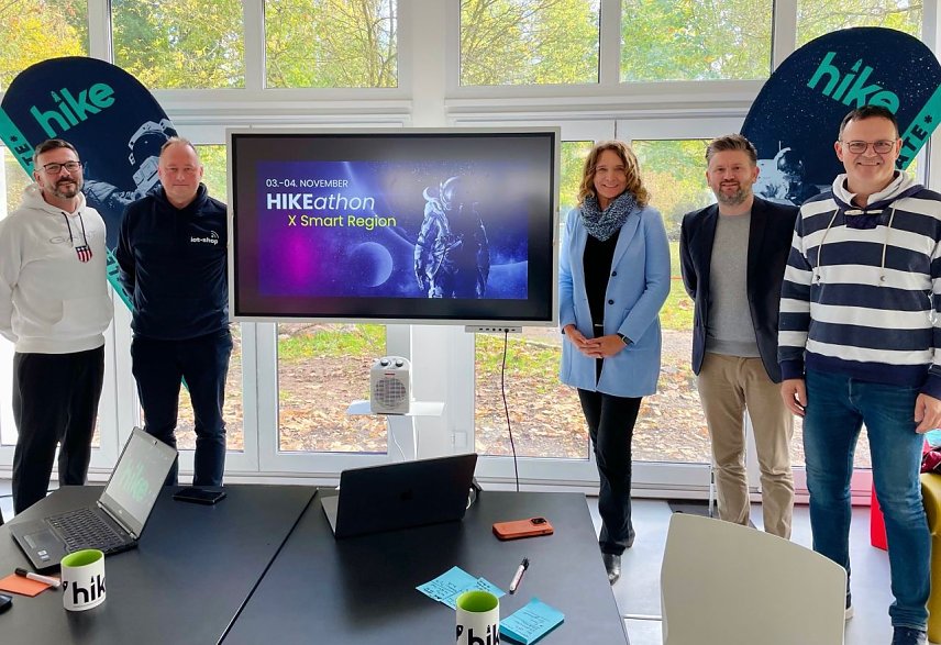 Bild: Treffen im hike Lab an der Hochschule Nordhausen zum HIKEathon X Smart Region