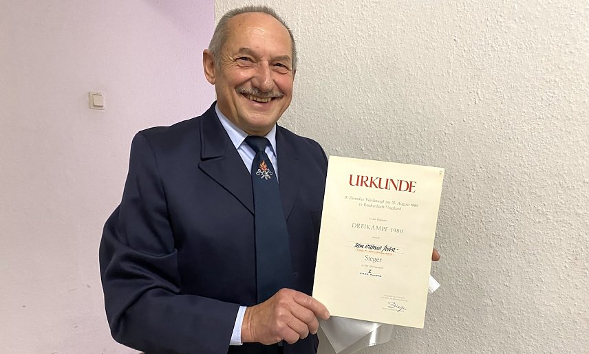 Bild: Otfried Pabst ist dreimaliger DDR-Meister im Feuerwehr-Dreikampf