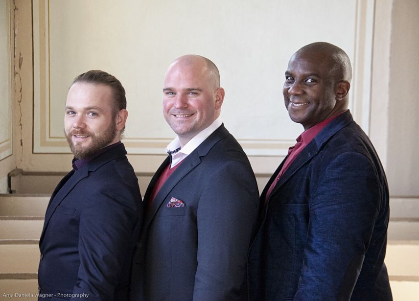 Bild: David Prei&szlig;, David Johnson und Marvin Scott: das Tenortrio Fellas