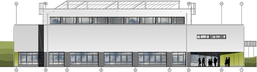 Bild: Model der neuen Turnhalle